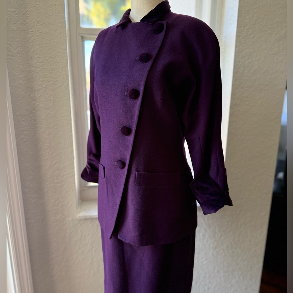 VTG Dior Luxurious Purple Wool Jacket - Picture 1 of 14